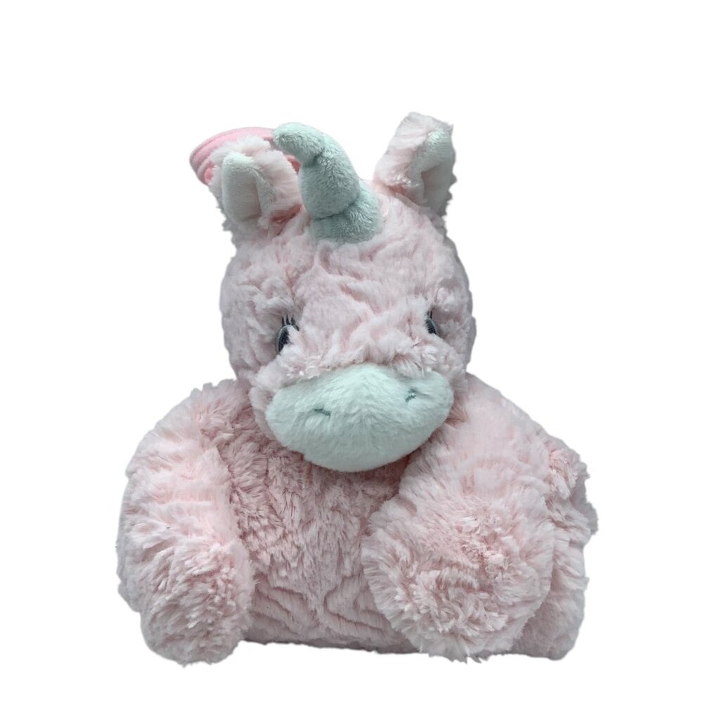 Aurora World Ebba Pink‎ Unicorn Plush Security Blanket Lovey 29” ARIA Luvster